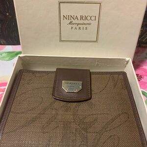 Nina Ricci Textured Brown Wallet